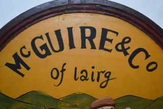 Painted Wooden Golf Outfitters Sign.  Mcguire &co Lairg. 3