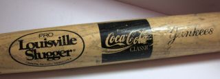 Vintage Pro Louisville Slugger Coca Cola Yankees Wooden Baseball Bat 30 "