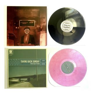 Taking Back Sunday Louder Now & Tell All Your Friends Vinyl Bundle Rare Oop