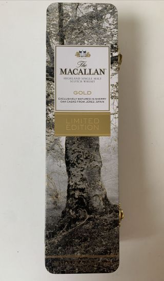 Macallan Gold Limited Edition Malt Scotch Whisky Tin Only (no Bottle)