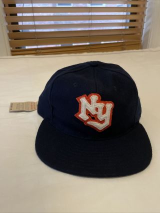 Ebbets Field Flannel Seattle WA NY Giants Baseball Hat Cap Lid Fitted Size 7 2