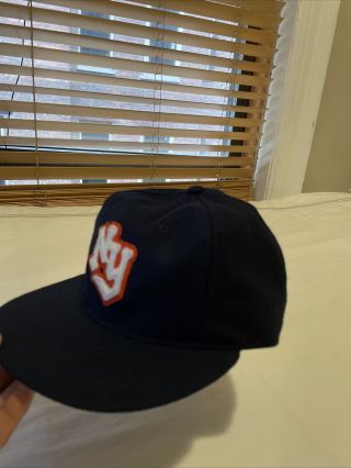 Ebbets Field Flannel Seattle WA NY Giants Baseball Hat Cap Lid Fitted Size 7 3