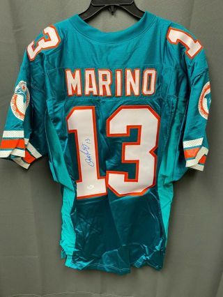Dan Marino 13 Signed Dolphins Football Jersey Autographed Auto Jsa Sz 48