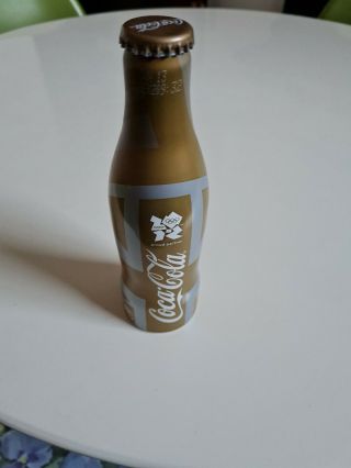 Limited Edition Gold Collectible Coca Cola 2012 Olympic Games Bottle