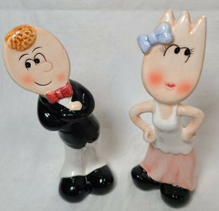Anthropomorphic Spoon And Fork Salt And Pepper Shakers