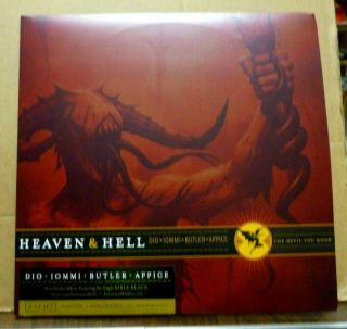 Heaven & Hell The Devil You Know 2 - Lp Dio Iommi Butler Appice W/poster Sabbath
