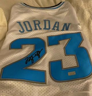 Michael Jordan Autographed North Carolina Tar Heels Jersey W/coa