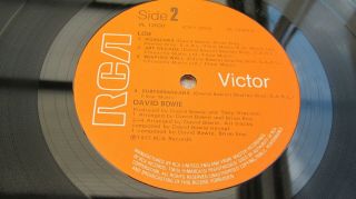 David Bowie Low 1977 Uk Lp 1st Press W/ Insert,  Sticker On Rear Minus Hear