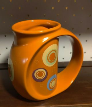 Solar Orange Coffee Mug Miam Miam Circle Mod Pop Art By Chip Chipman