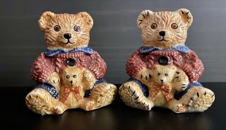 Collectible Salt And Pepper Shakers Teddy Bears By Gkao