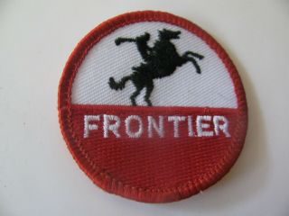 Frontier Oil Gas Gasoline Embroidered Patch Nos