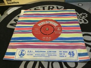 The Beatles Uk 45 Love Me Do 1st Press Red Parlophone R 4949 1n/1n Rare