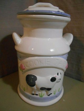 Ceramic Milk Can Cookie Jar For Big Cookies