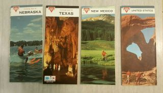 Vintage Conoco " Hottest Brand Going " Road Maps 1964,  67,  68