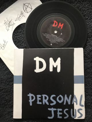 Depeche Mode - Personal Jesus 7  Vinyl Gatefold Signed By Band Bong19 (1989) Ex