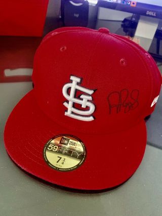 Albert Pujols St.  Louis Cardinals Autographed Era Cap