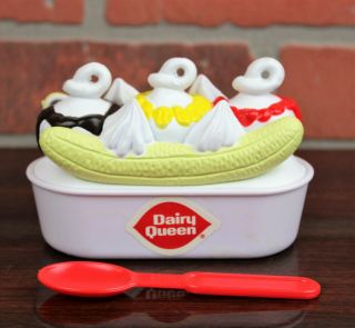 Collectible Dairy Queen Banana Split Ice Cream Sundae Pretend Toy Play Food