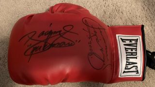 Manny Pacman Pacquiao Juan Manuel Marquez Dual Autographed Everlast Boxing Glove
