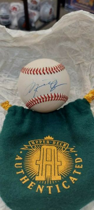 Michael Jordan Upper Deck Signed/autographed Baseball Uda Authenticated
