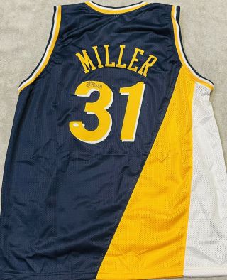 Reggie Miller Signed Indiana Pacers Jersey With