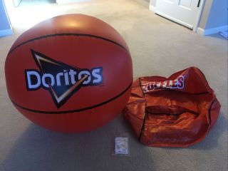 2 Frito - Lay Inflatable Basketball Blow - Ups Doritos & Ruffles Logo 23”