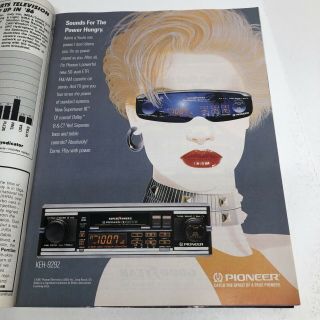 Pioneer Keh - 9292 Car Stereo Face Plate Tuner 1987 Vintage Print Ad
