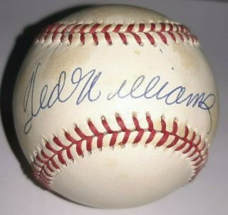 Ted Williams Uda Signed Baseball Upper Deck Authenticated Autographed