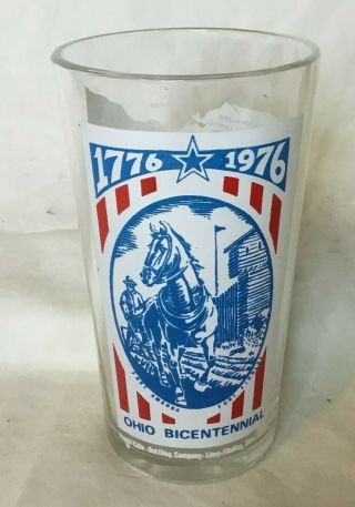 1776 1976 Pepsi Cola Ohio Bicentennial Drinking Glass 2