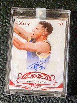 2018 Leaf Pearl Stephen Curry Auto 7/7 Warriors