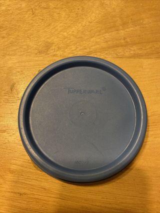 Tupperware 1607 Replacement Lid Modular Mate Round Seal Blue Lid Only