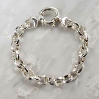 Milor Italy Sterling Silver Cable Chain Bracelet 7 - 1/2 " 24.  6 G 2 - F1075
