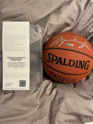 Michael Jordan Signed Nba Spalding Basketball Autographed Uda