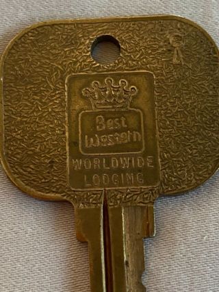Vintage Hotel Key Brass Best Western Worldwide Lodging Motel Hotel Room 139
