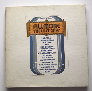 Fillmore The Last Days 3 Lp Box Set Complete