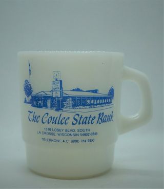 Galaxy Advertising Mug: The Coulee State Bank La Crosse Wisconsin