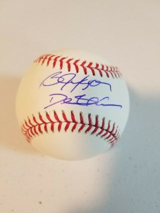 Bo Jackson & Deion Sanders Signed Autographed Rawlings Mlb Baseball Players Holo