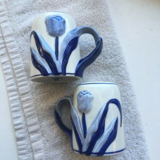 Vintage Delftsblauw Salt & Pepper Shakers Hand Painted