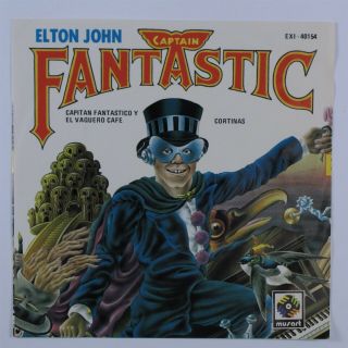 Rock 45 Elton John Capitan Fantastico.  Musart Vg,  Mexico Picture Sleeve