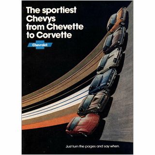1977 Chevrolet: Sportiest Chevys From Chevette To Corvette Vintage Print Ad