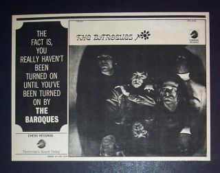 The Baroques Debut,  1st Album 1967 Small Poster Type Ad,  Promo Advert