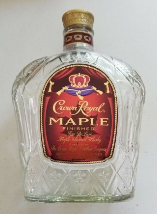 Crown Royal Maple Empty Bottle