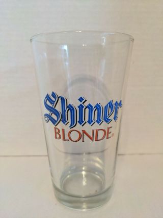 Shiner Blonde Beer Drinking Glass