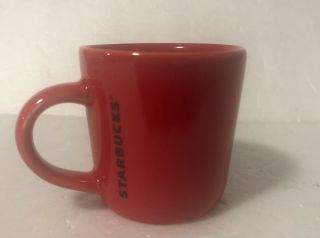 Starbucks 2018 Red Star Ceramic Demi Espresso Mini Coffee Mug Cup 3 Oz