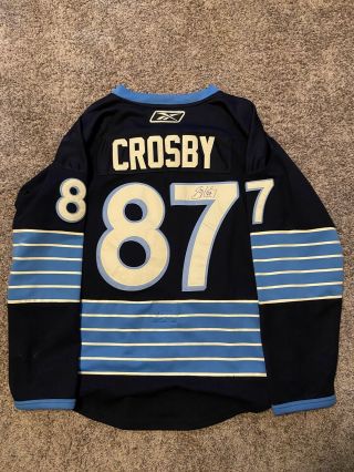 Sidney Crosby Autographed Signed Pittsburgh Penguins Jersey Size Xl