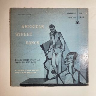 Pink Anderson Rev.  Gary Davis Riverside Orig 1956 Blues American Street Songs