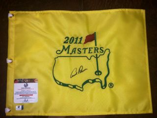 Arnold Palmer Signed 2011 The Masters Flag Authenticated And