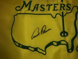 Arnold Palmer signed 2011 The Masters Flag Authenticated and 2