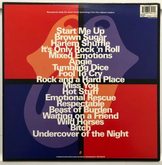 The Best Of The Rolling Stones Jump Back 2 X Vinyl Lp Double Album Rare