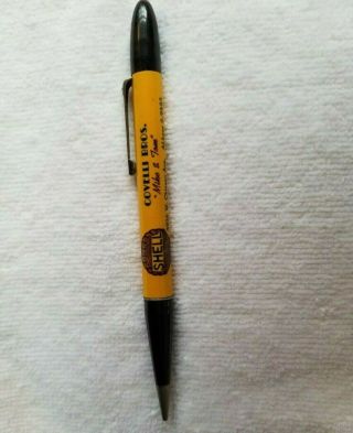 Shell Oil Mechanical Pencil,  Covelli Bros.  Chicago Ave - Albany 2 - 9483 - Vintage