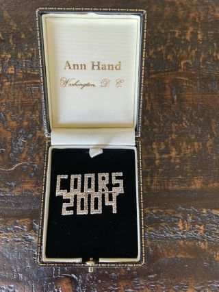 Coors 2004 Ann Hand Washington Dc Brooch